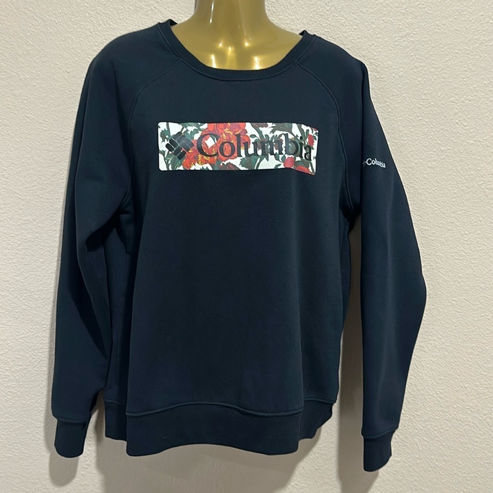 COLUMBIA Women’s Floral Graphic Sweatshirt, Size L